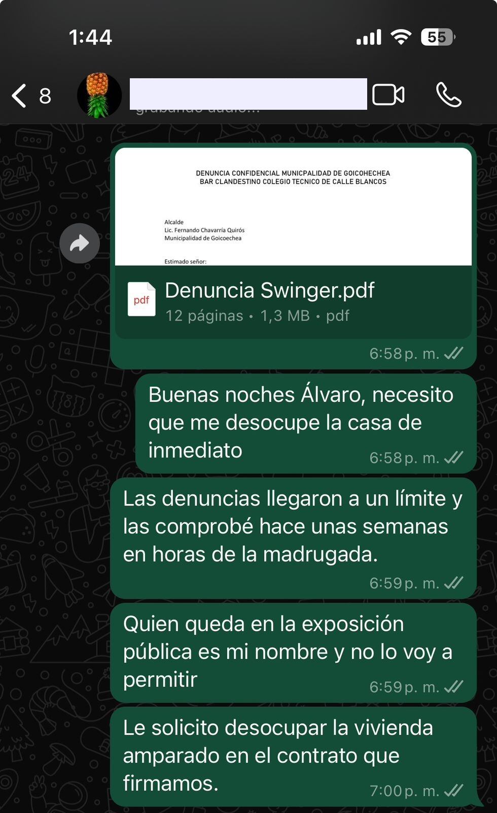 Denuncias de fiestas en la casa del diputado Manuel Morales