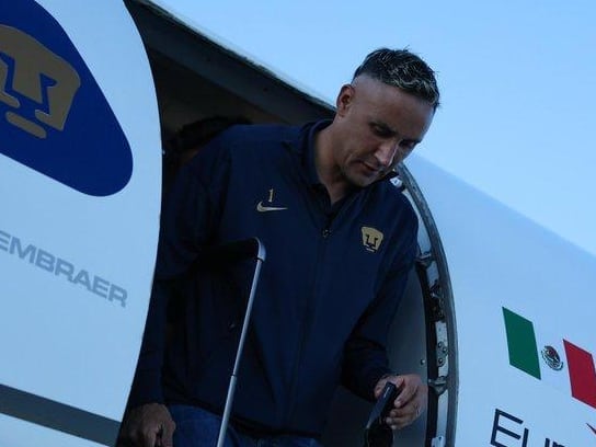 Keylor Navas tuvo que viajar de Ciudad de México a Juárez para el juego de Pumas.