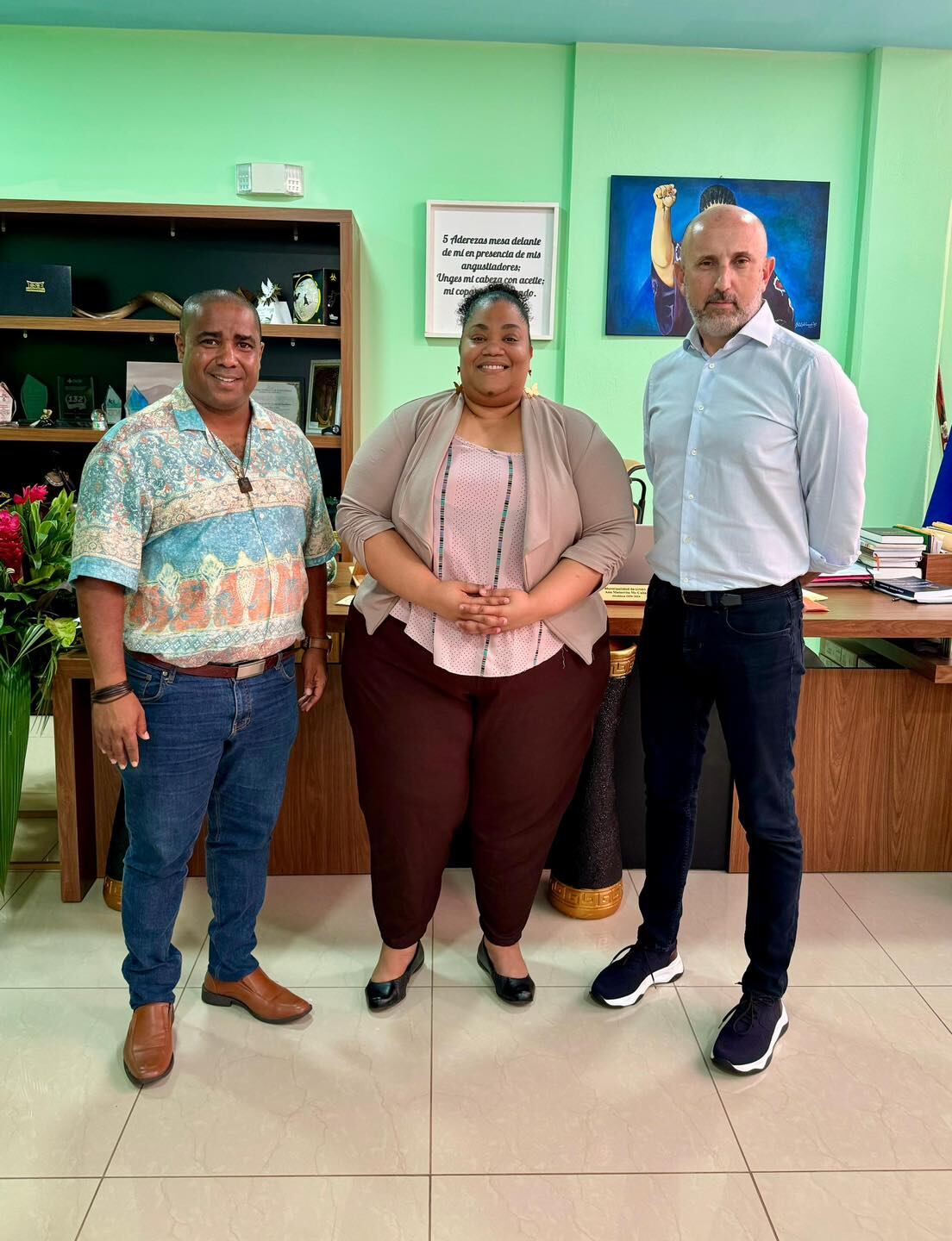 Visita de Osael Maroto a Limón