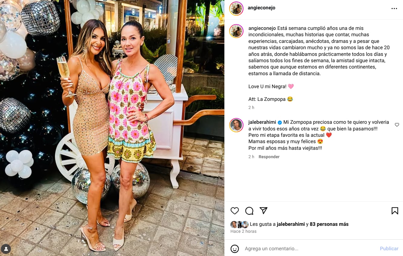 Jalé Berahimi cumplió 40 años el pasado 16 de junio y aprovechando la ocasión una exbailarina de A todo dar habló, públicamente, como nunca de la relación que tiene con la expresentadora de Intrusos de la farándula.