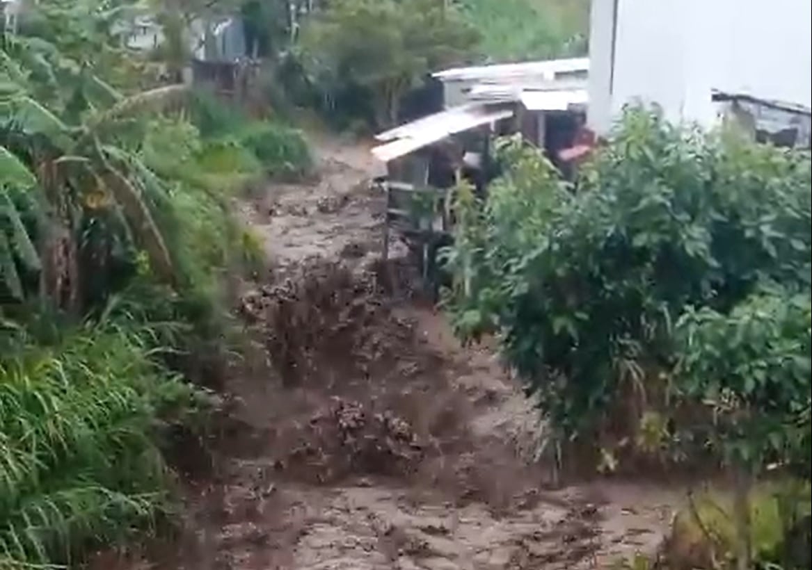 Las lluvias afectaron distintos puntos de Cartago.