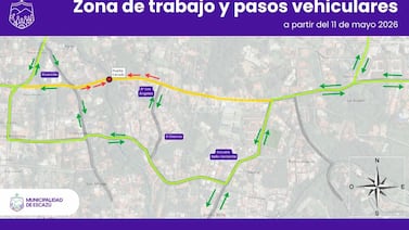 Cierran vía entre Alajuelita y Escazú por 8 meses y Policía Municipalidad advierte que hará partes