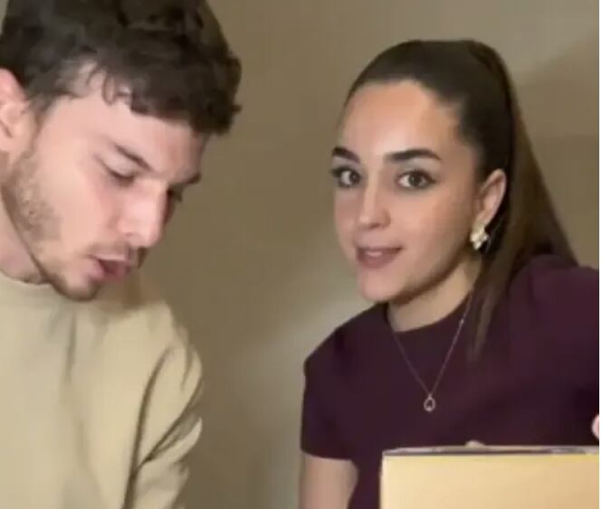 Flavia Gutiérrez y su pareja, Andrés deberán abandonar Estados Unidos muy pronto. Captura