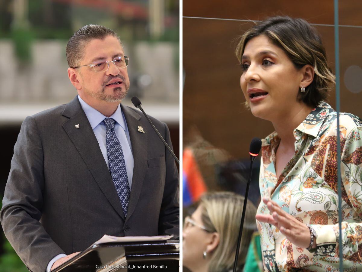 Daniela Rojas, diputada del PUSC, no le aguantó nada a Rodrigo Chaves.