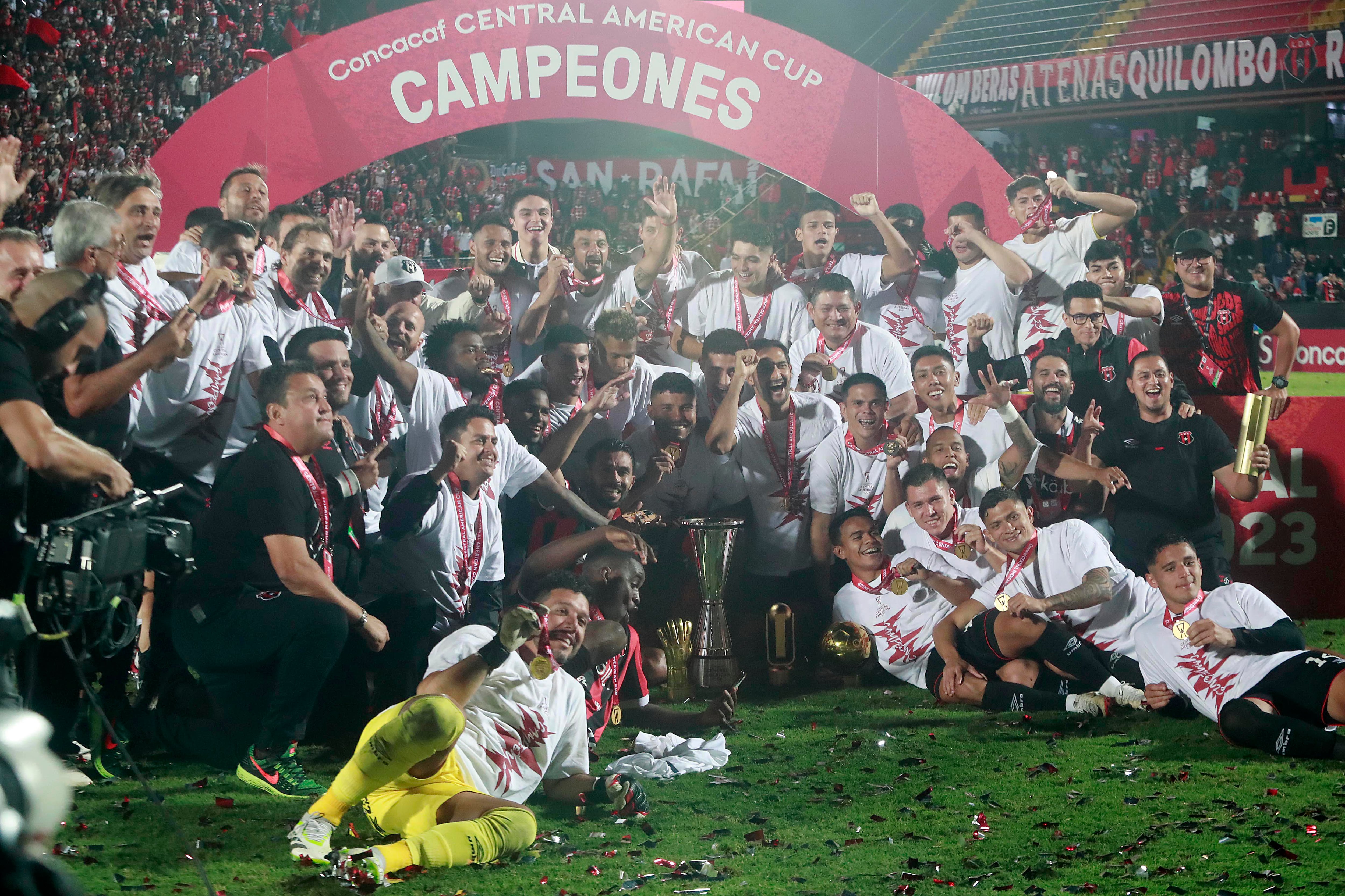 05/12/2023 Estadio Morera Soto. La Liga Deportiva Alajuelense recibió al Real Estelí, en partido de vuelta de la final de la Copa Centroamericana de Concacaf.