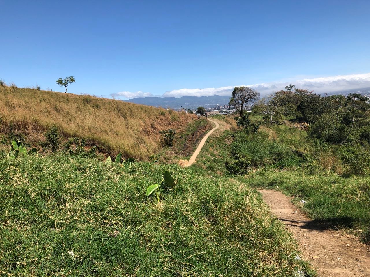 El pasado 25 de abril del 2022 la construcción de un pulmón verde, el nuevo Parque Corina Rodríguez 1986, en la urbanización Corina Rodríguez de San Felipe de Alajuelita. En la foto el terreno en San Felipe de Alajuelita donde se construye el Parque de Desarrollo Humano de Alajuelita