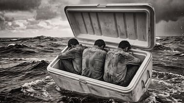 La increíble historia de dos hombres que sobrevivieron seis días en el mar aferrados a una hielera