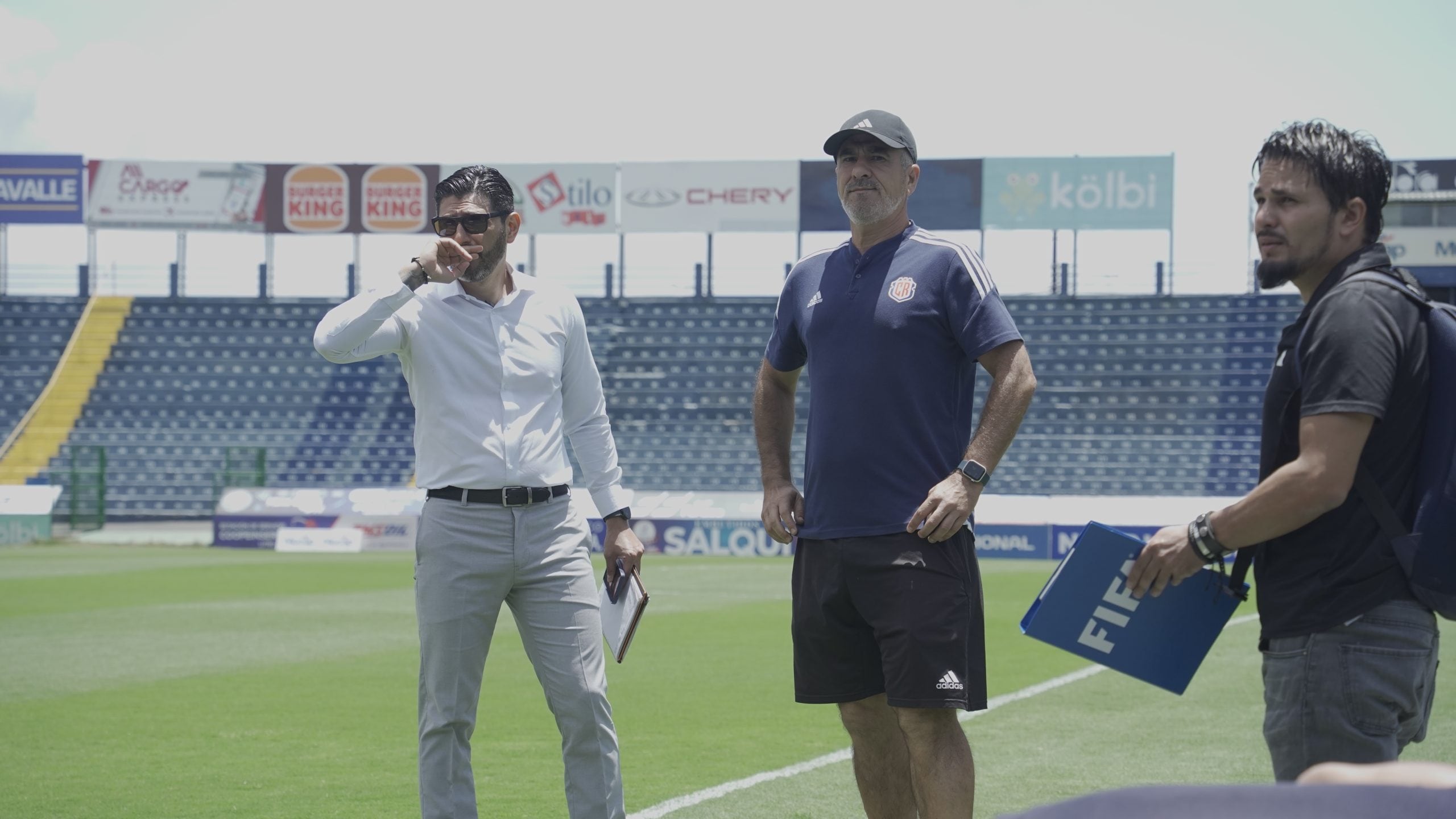 Horacio Elizondo no pierde ningún detalle del proceso. Foto: Prensa Fedefútbol.