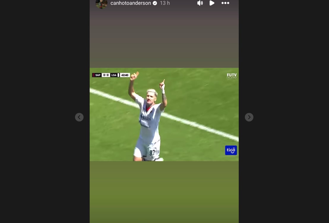 Anderson Cardozo, canhoto, alajuelense