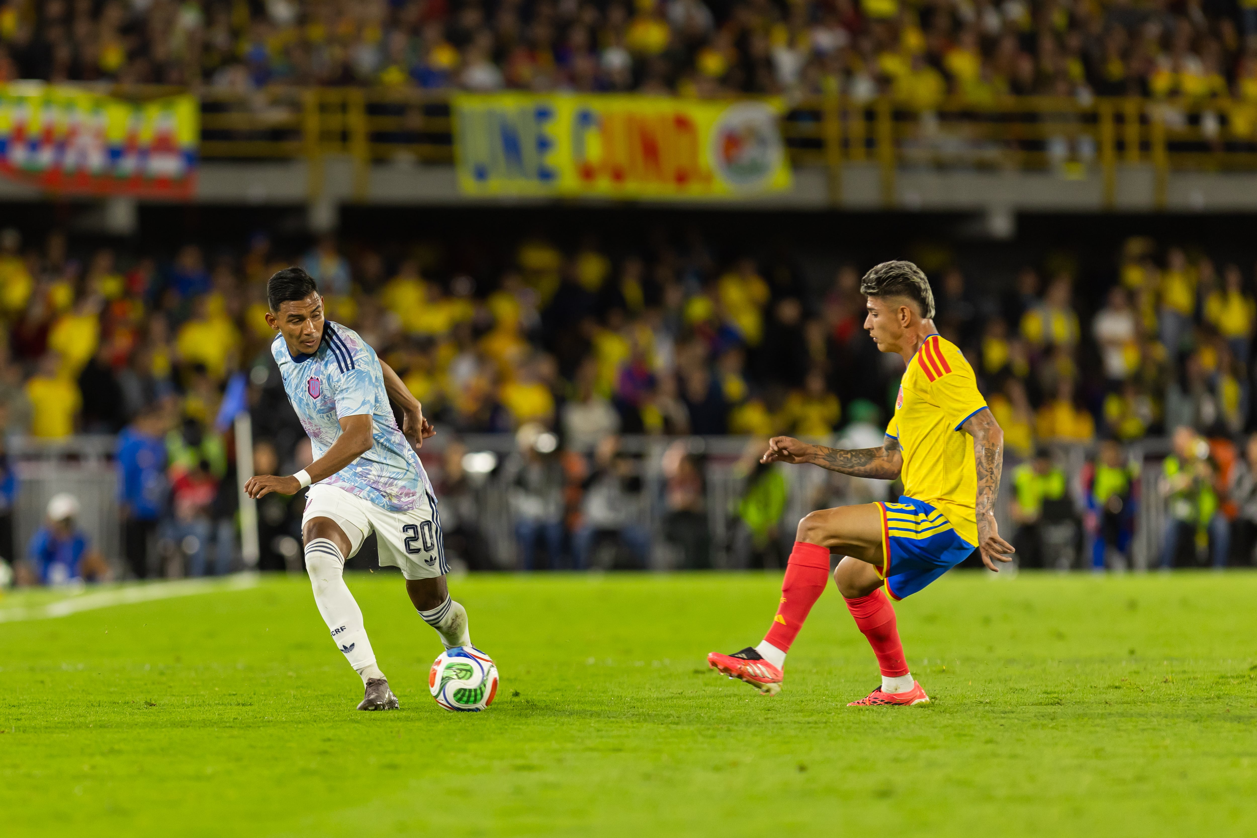 Costa Rica vs Colombia. Foto: Prensa Fedefútbol