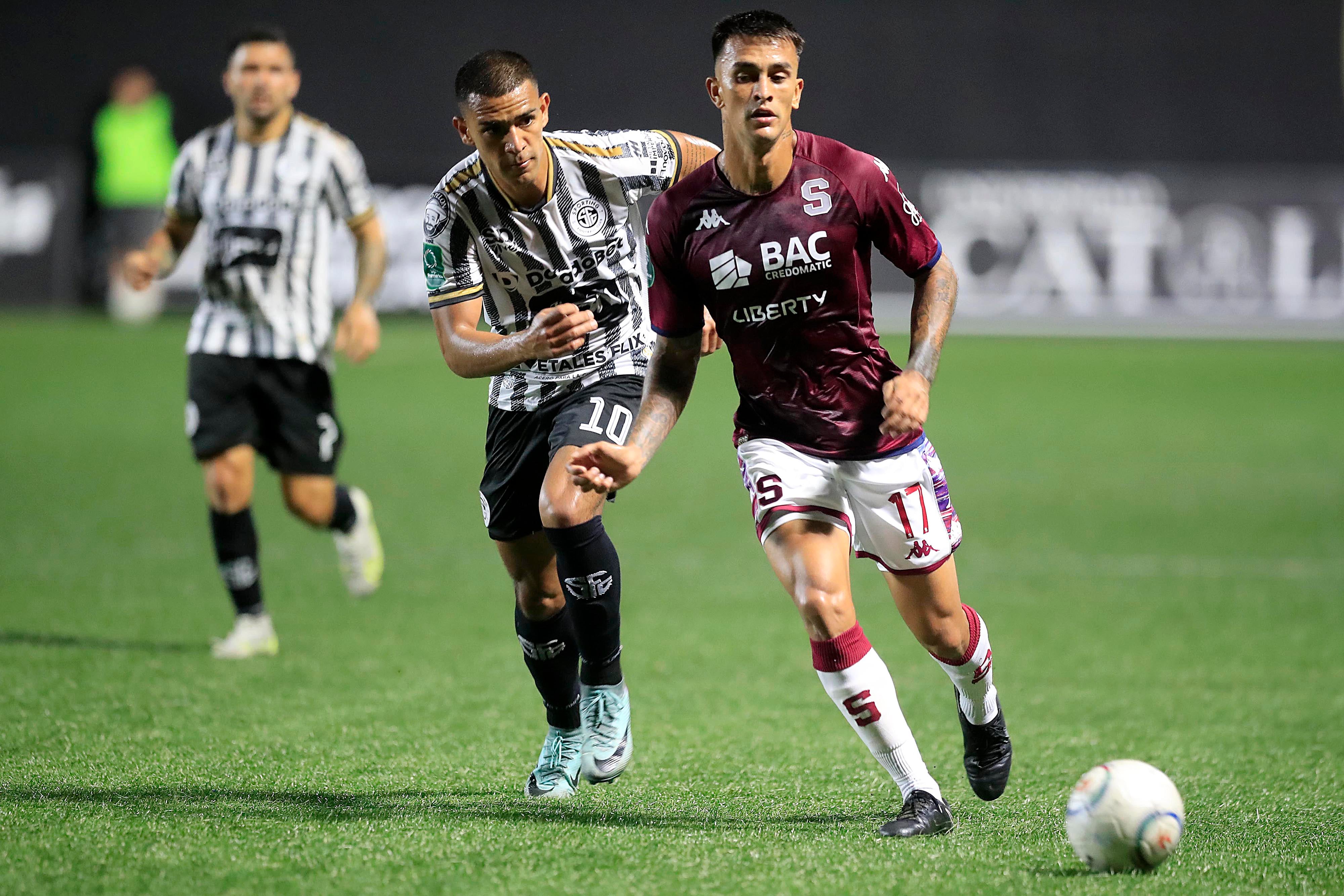 27/01/2024 Estadio Ernesto Rohrmoser, Pavas. Sporting FC recibió al Deportivo Saprissa, en partido de la jornada 5 del Torneo de Clausura 2024, Copa Promérica. Foto: Rafael Pacheco Granados
