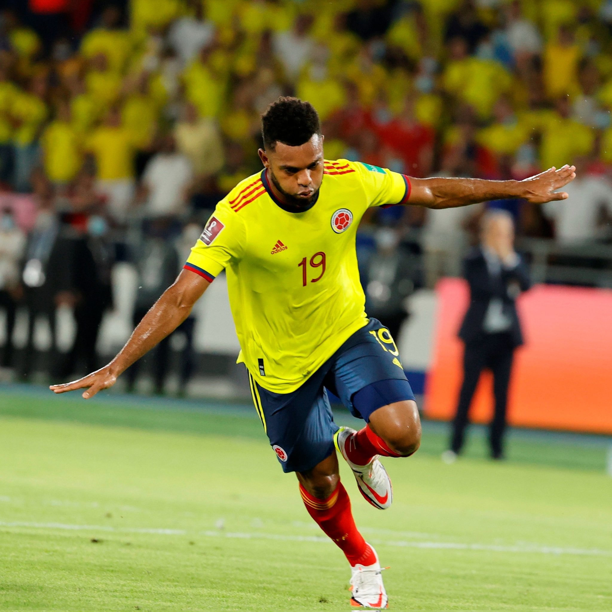 Miguel Borja es una de las cartas más letales que tiene Colombia en ataque. Foto: @giraltpablo