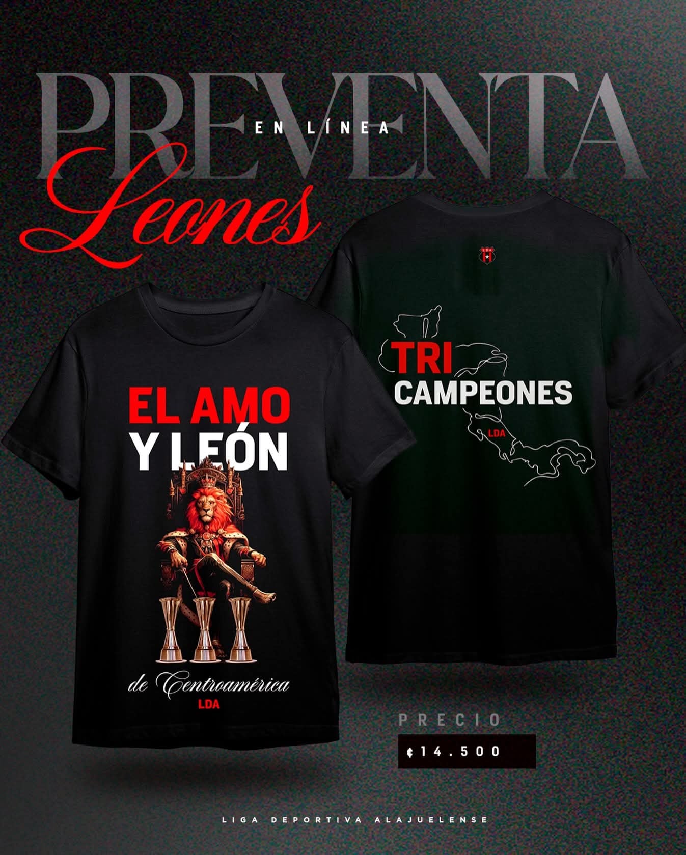 ऑलिम्पियाला होकार देऊन तीन वेळा सेंट्रल अमेरिकन चॅम्पियनशिपसाठी अलाजुलेन्सने काही शर्ट घेतले.