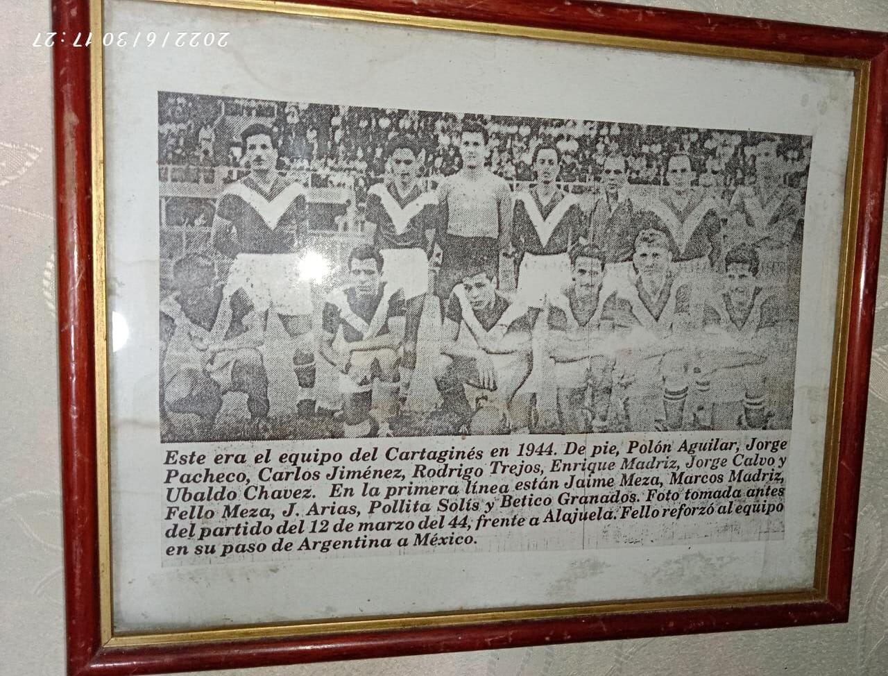 Marco Aurelio Madriz, exjugador del Cartaginés. Cortesía.
