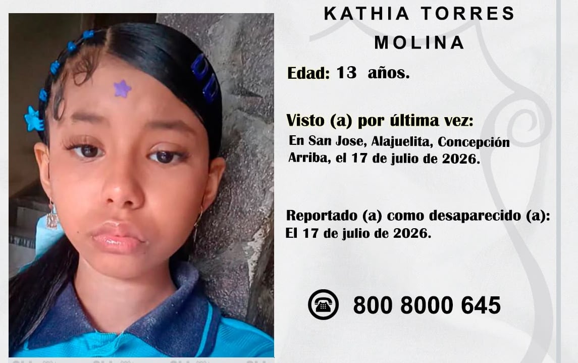 Kathia Torres Molina está desaparecida