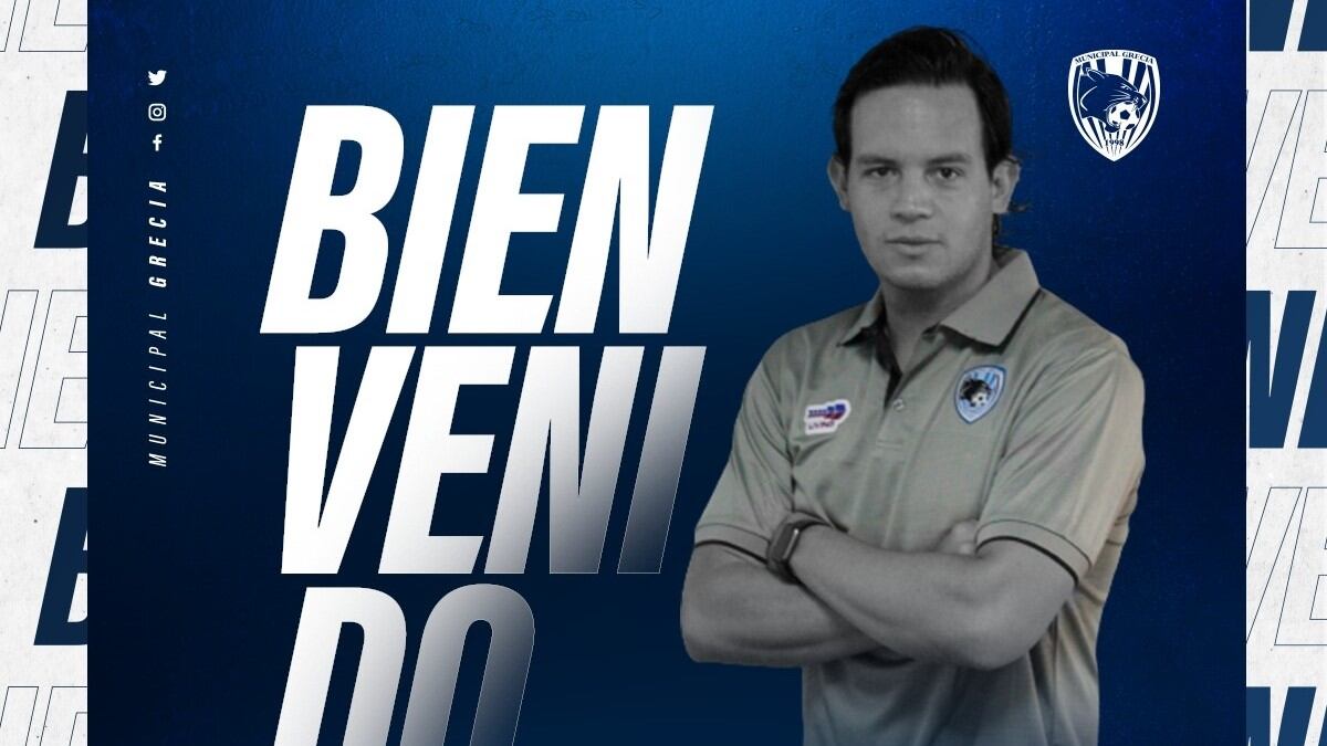 Javier San Román es el nuevo técnico del Municipal Grecia. Prensa Grecia.