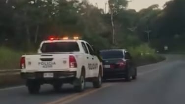 Irrespeto a la autoridad quedó grabado en video en la ruta Costanera sur