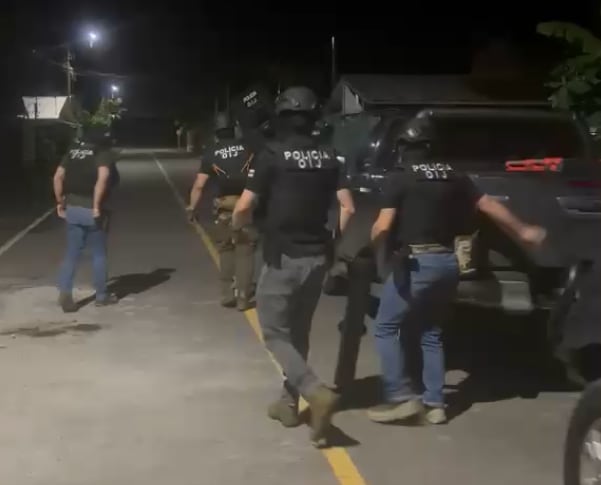 La mujer sospechosa fue detenida en Matina de Limón. Foto OIJ.