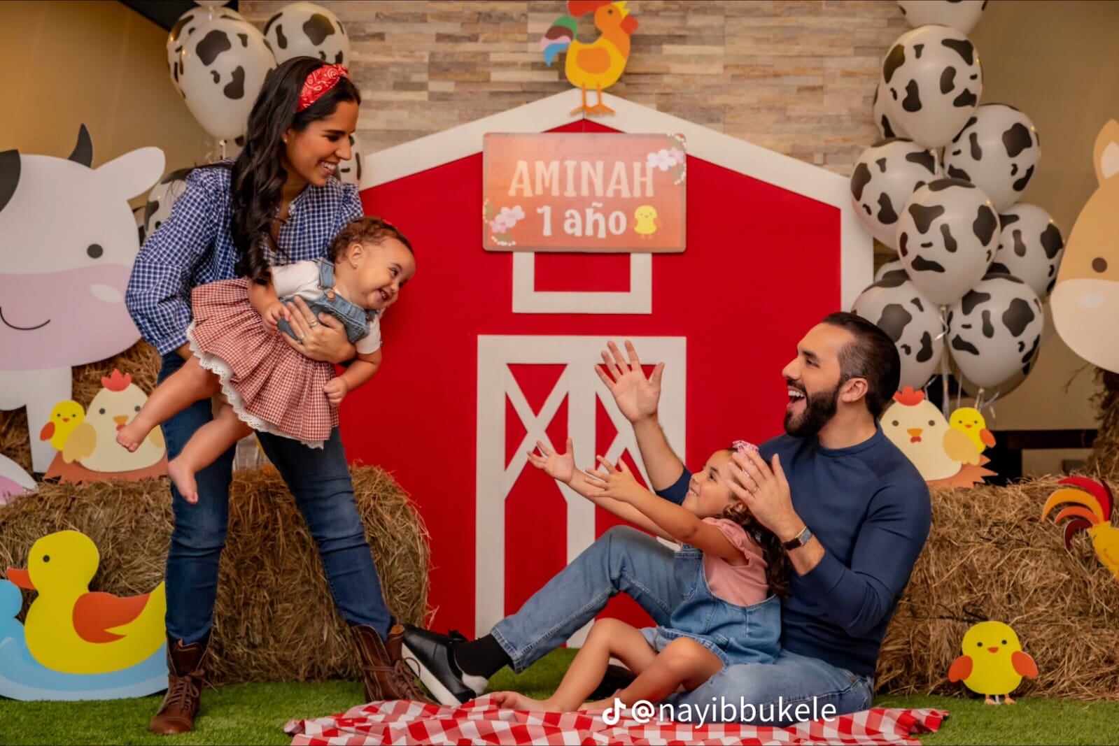 Nayib Bukele celebró el 8 de noviembre el primer cumpleaños de su hija Aminah