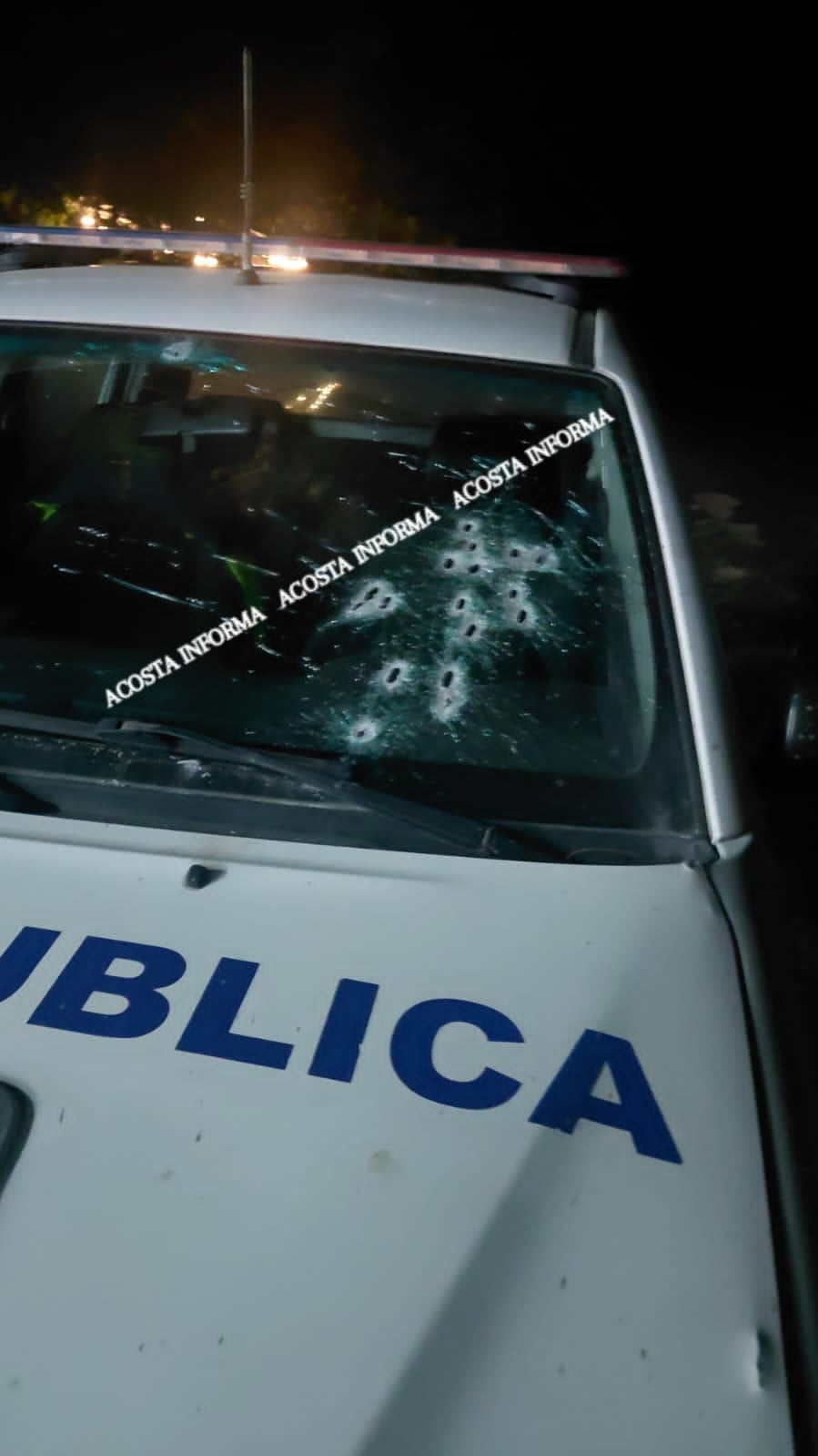 Balacera en Santa Elena de Cuajiniquil, en La Cruz de Guanacaste, donde, de manera preliminar, se reporta que varios oficiales de la Fuerza Pública habrían resultado baleados. Foto: Acosta Informa