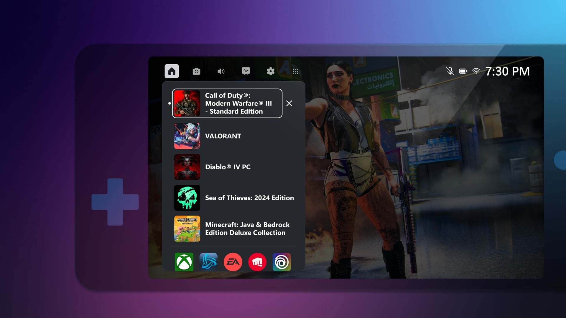 Con el modo compacto, los jugadores van a poder acceder a una gran variedad de funciones, con un simple movimiento. Foto: Xbox Wired.