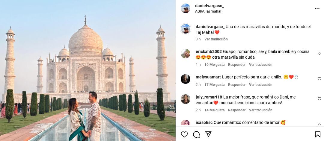 Daniel Vargas y Shirley Álvarez tienen dos años de relación