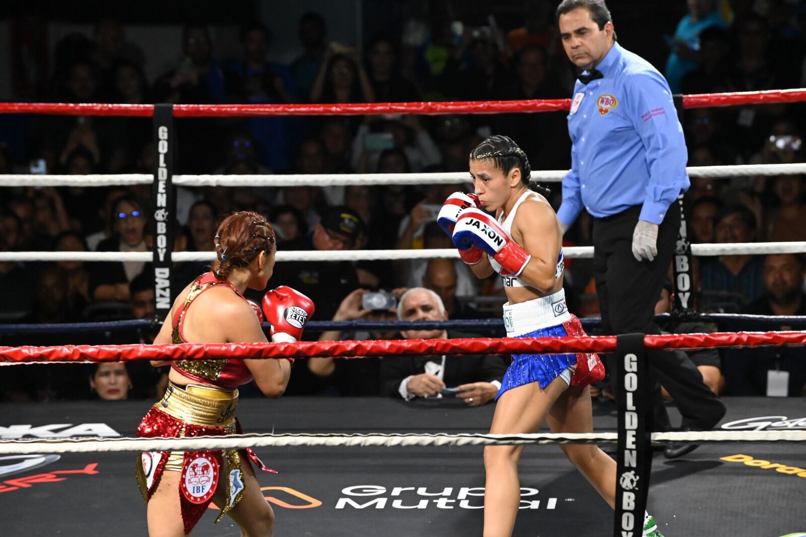 Pelea de Yokasta Valle / foto Albert Marin