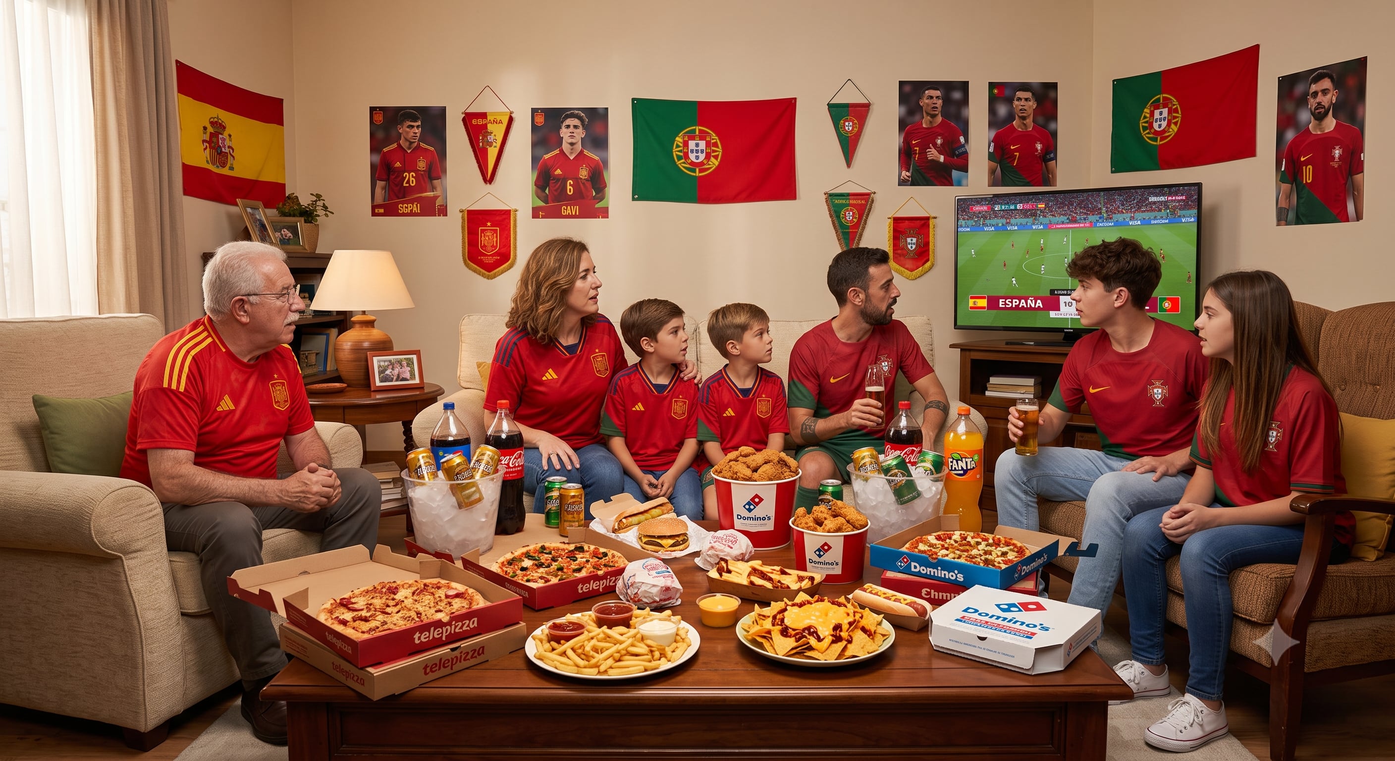 Cuidado con comida durante el mundial fútbol