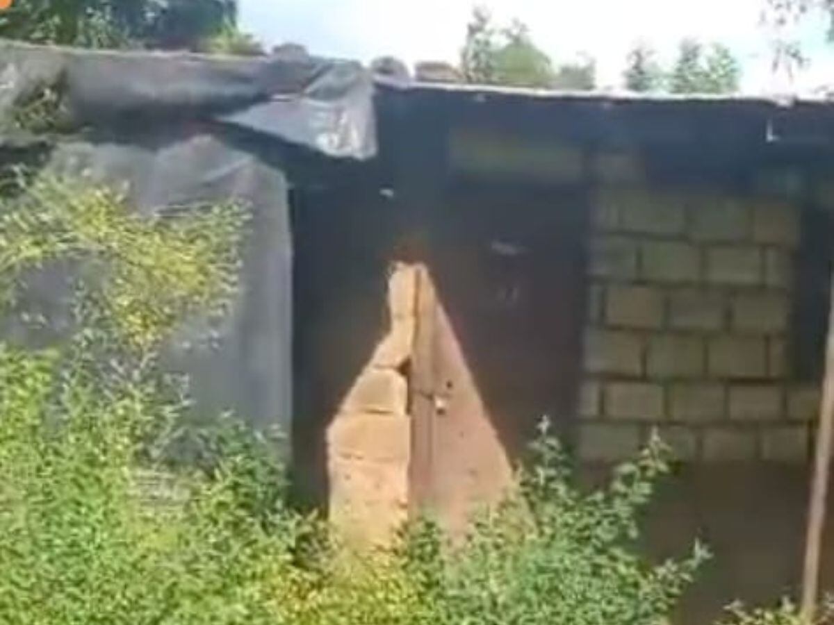 Así era la casa de Ayda y su familia en León, Nicaragua. Foto cortesía.