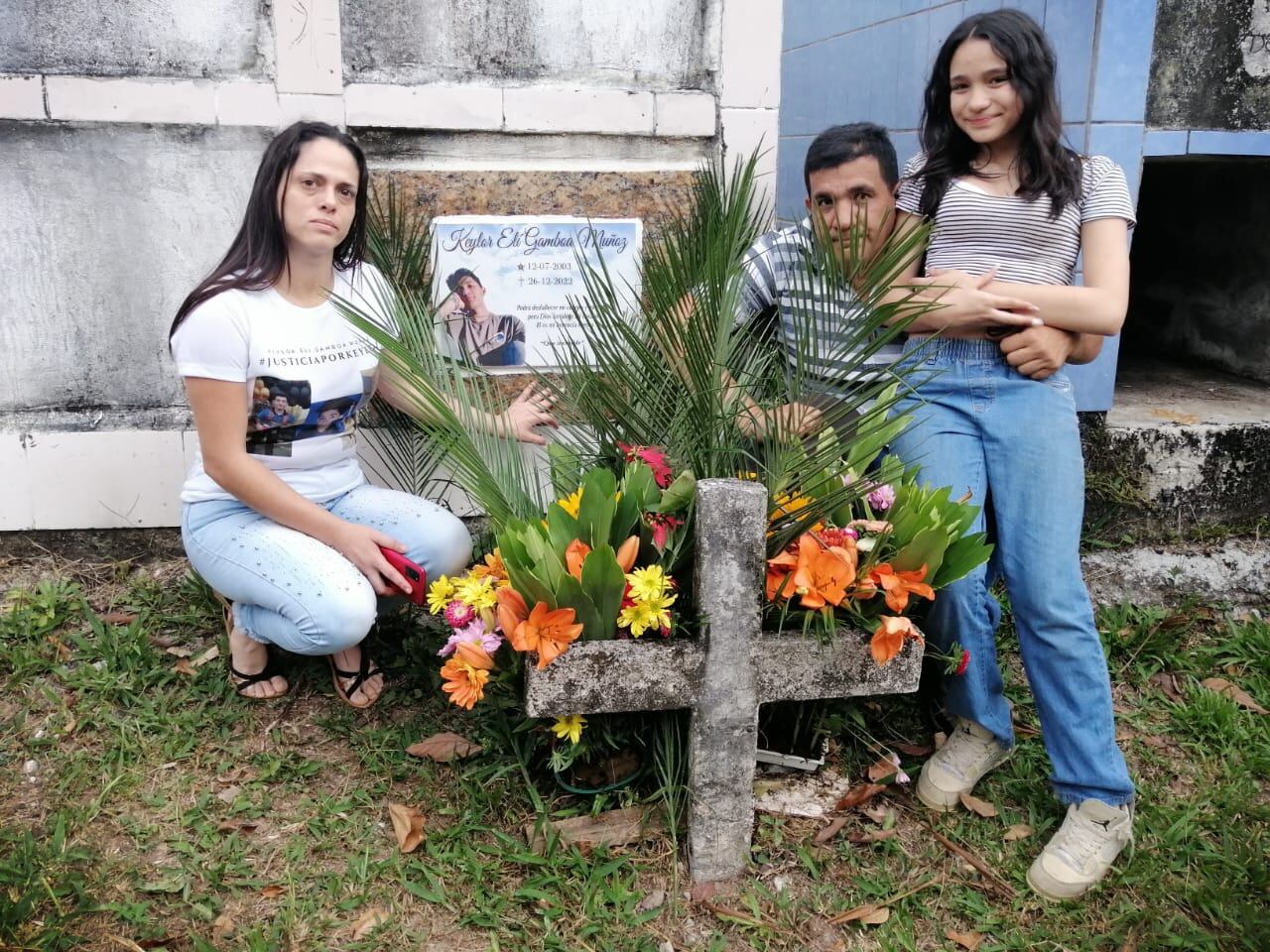 Los papás y hermanita de Keylor confiaban en que se haría justicia, ellos la han pasado muy duro. Foto: Corteśia