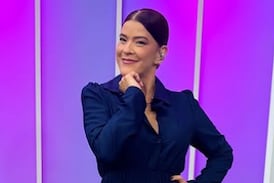 Fabiola Herra destacó con su elegancia y llegó muy bien acompañada al traspaso de poderes