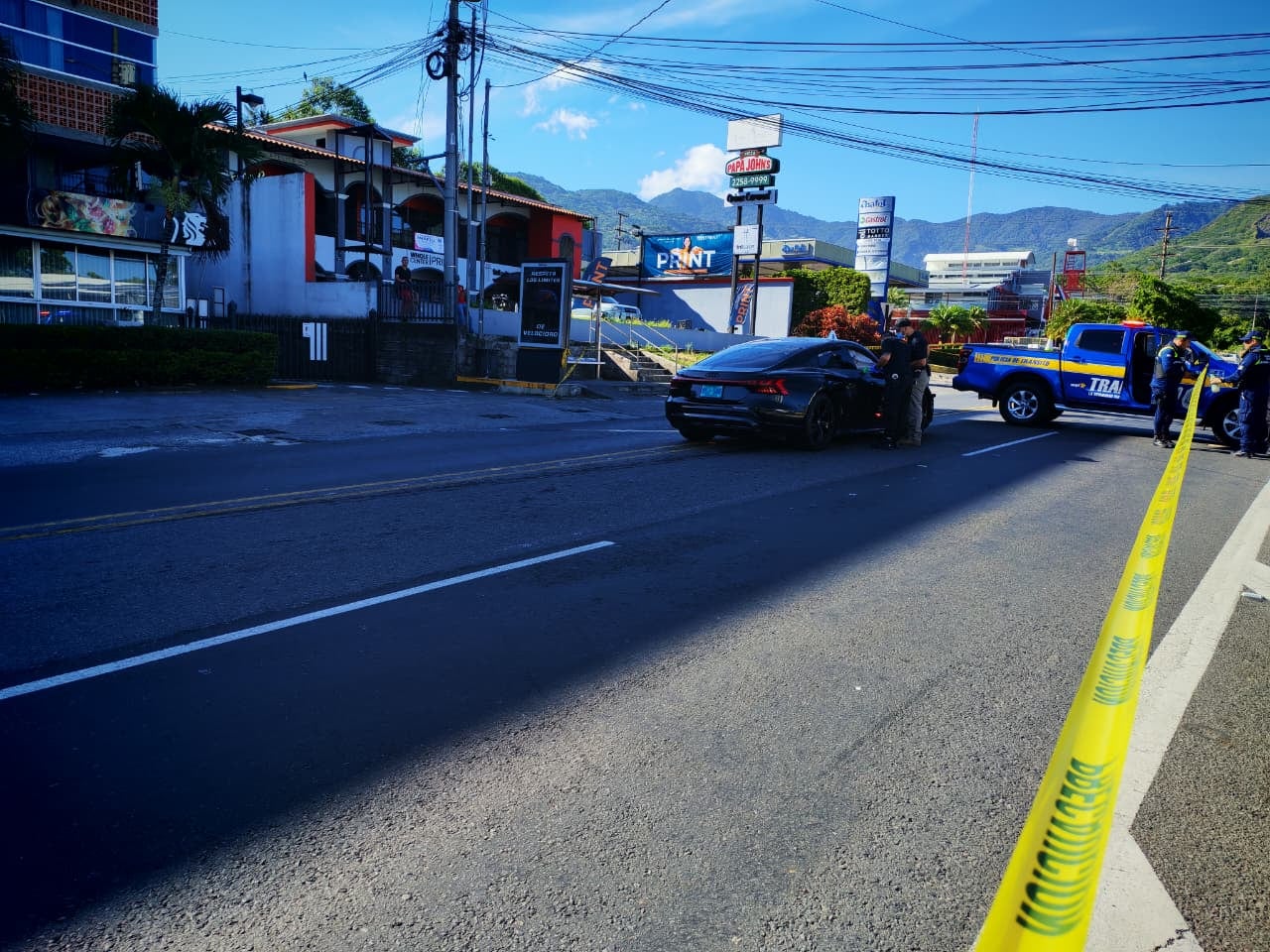 María José Hernández Vargas, de 31 años, regresaba del trabajo hacia su casa en una bicimoto cuando murió en Lindora, Santa Ana por un carro que al parecer iba a alta velocidad el 31 de julio del 2026. Foto: Luis Hernández para La Teja