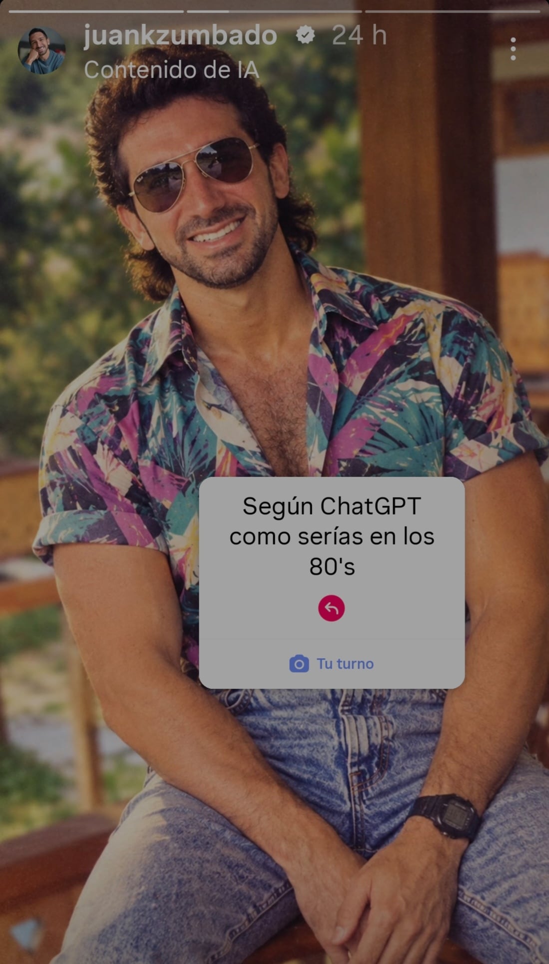 Famositicos, cantantes e influencer se unieron al trend de los 80’s.