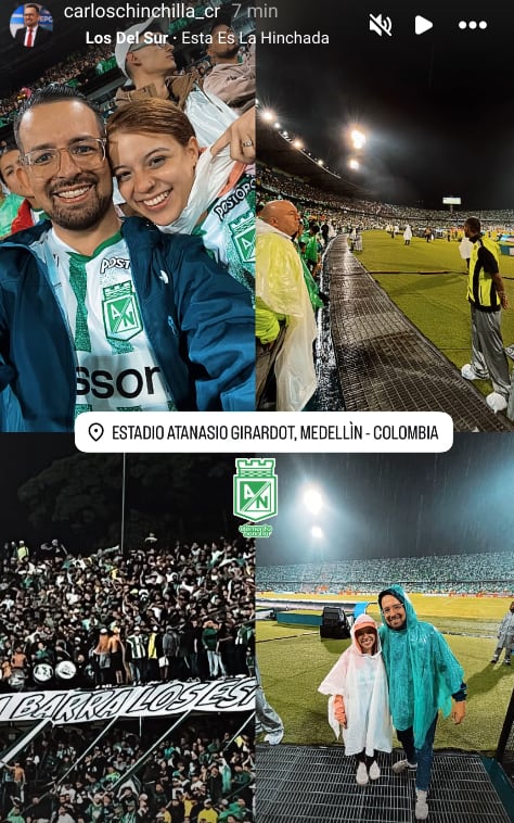 El periodista de Deportes Repretel, Carlos Chinchilla, y su esposa Katherine Hidalgo, disfrutan sus primeros días como marido y mujer en un destino que, de un tiempo para acá, trae de cabeza a los ticos.