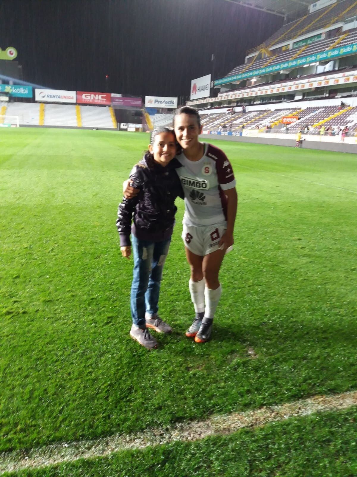 Valentina Rivera, jugadora del Saprissa. Cortesía.