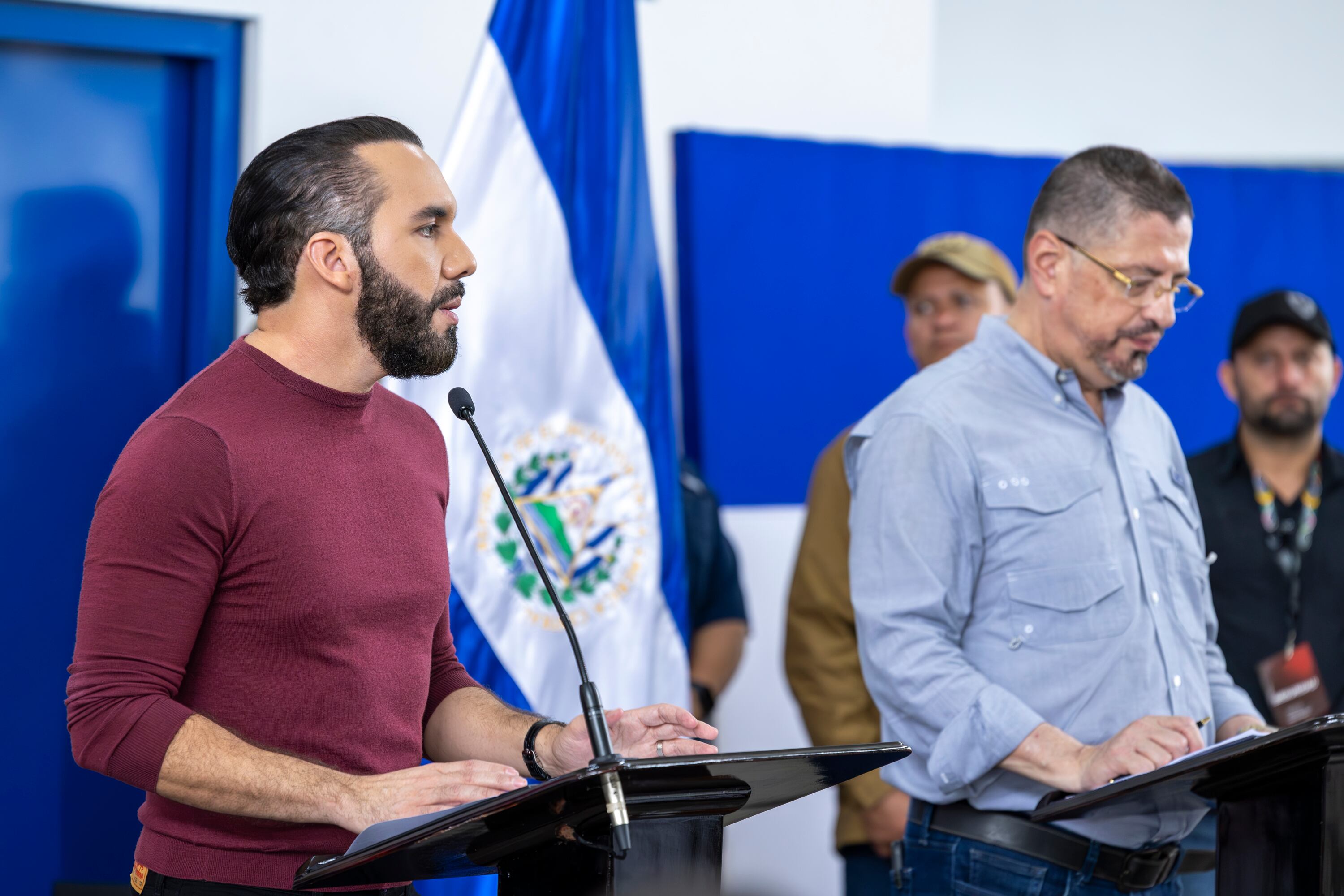 12/11/2024, Alajuela, Cárcel La Reforma, visita de el presidente Rodrigo Chaves junto con el presidente de El Salvador Nayib Bukele.