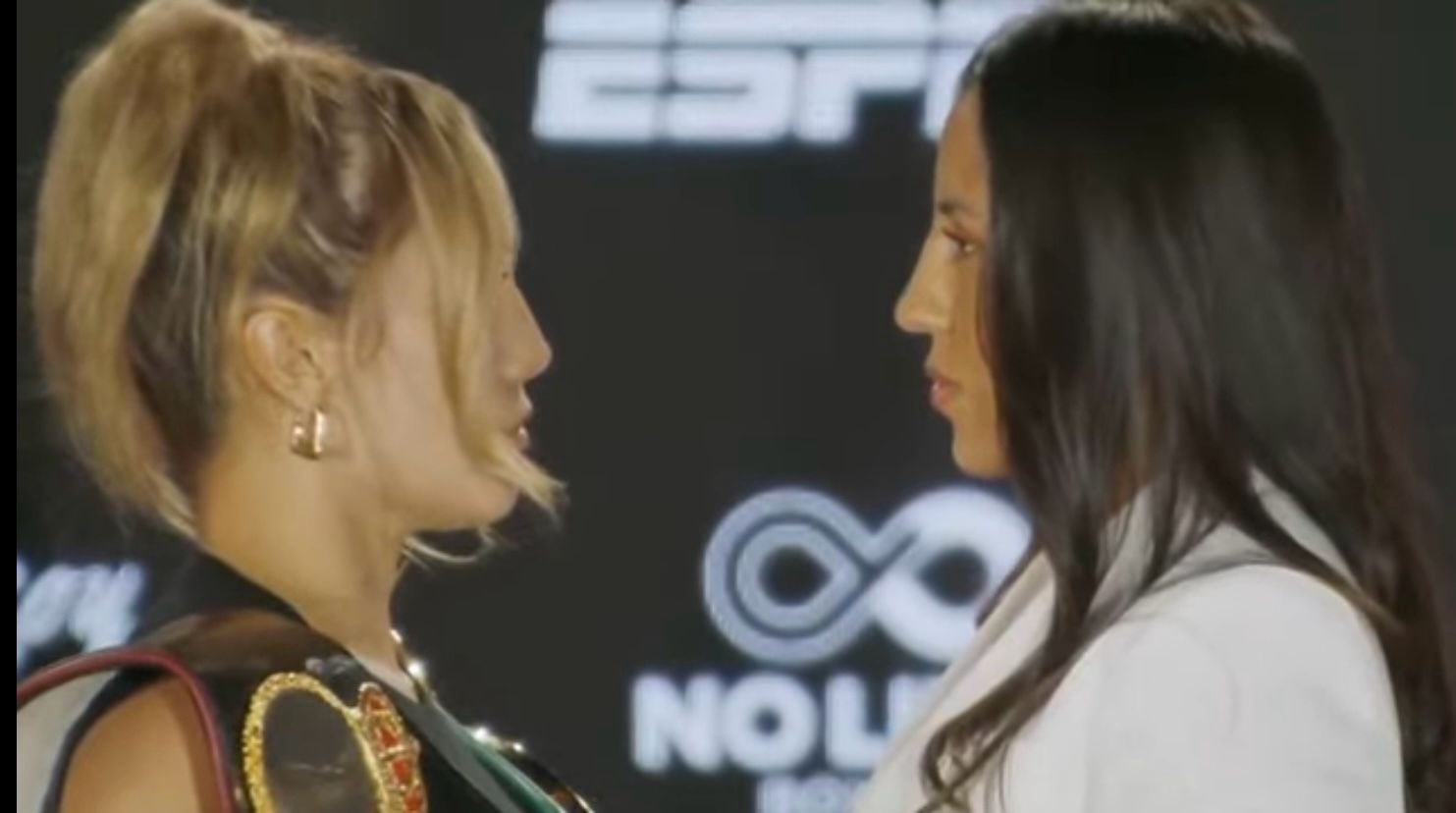 Yokasta Valle
Seniesa Estrada
Primer cara a cara antes de la pelea
7 de febrero del 2024
Tomada de Facebbok