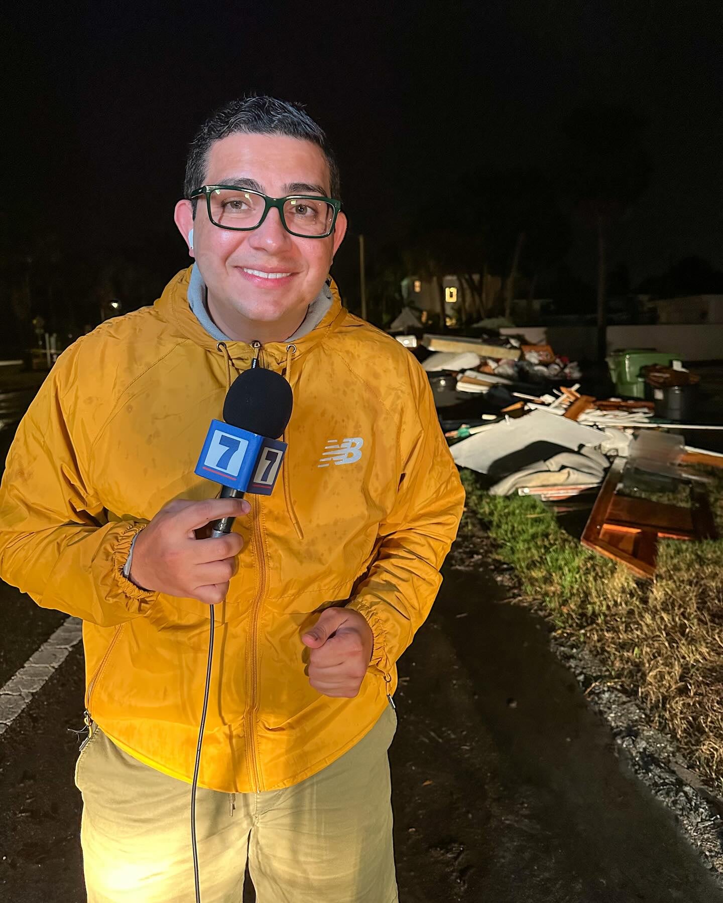 Elías Alvarado, periodista de Telenoticias.