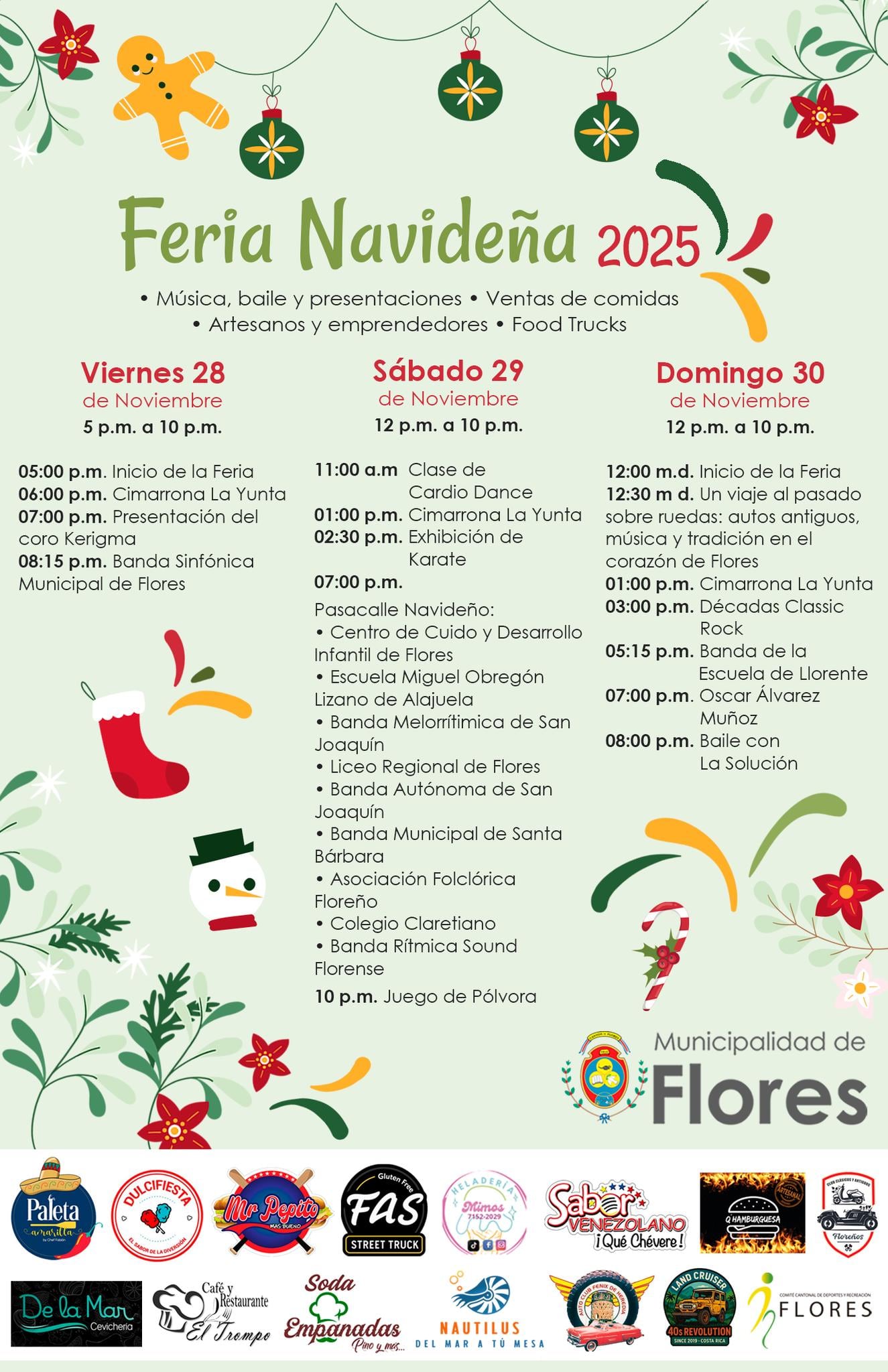 Estas son las actividades que tendrá San Joaquín de Flores.