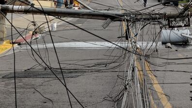 Tendido eléctrico en el suelo en Pavas. Foto: Ilustrativa