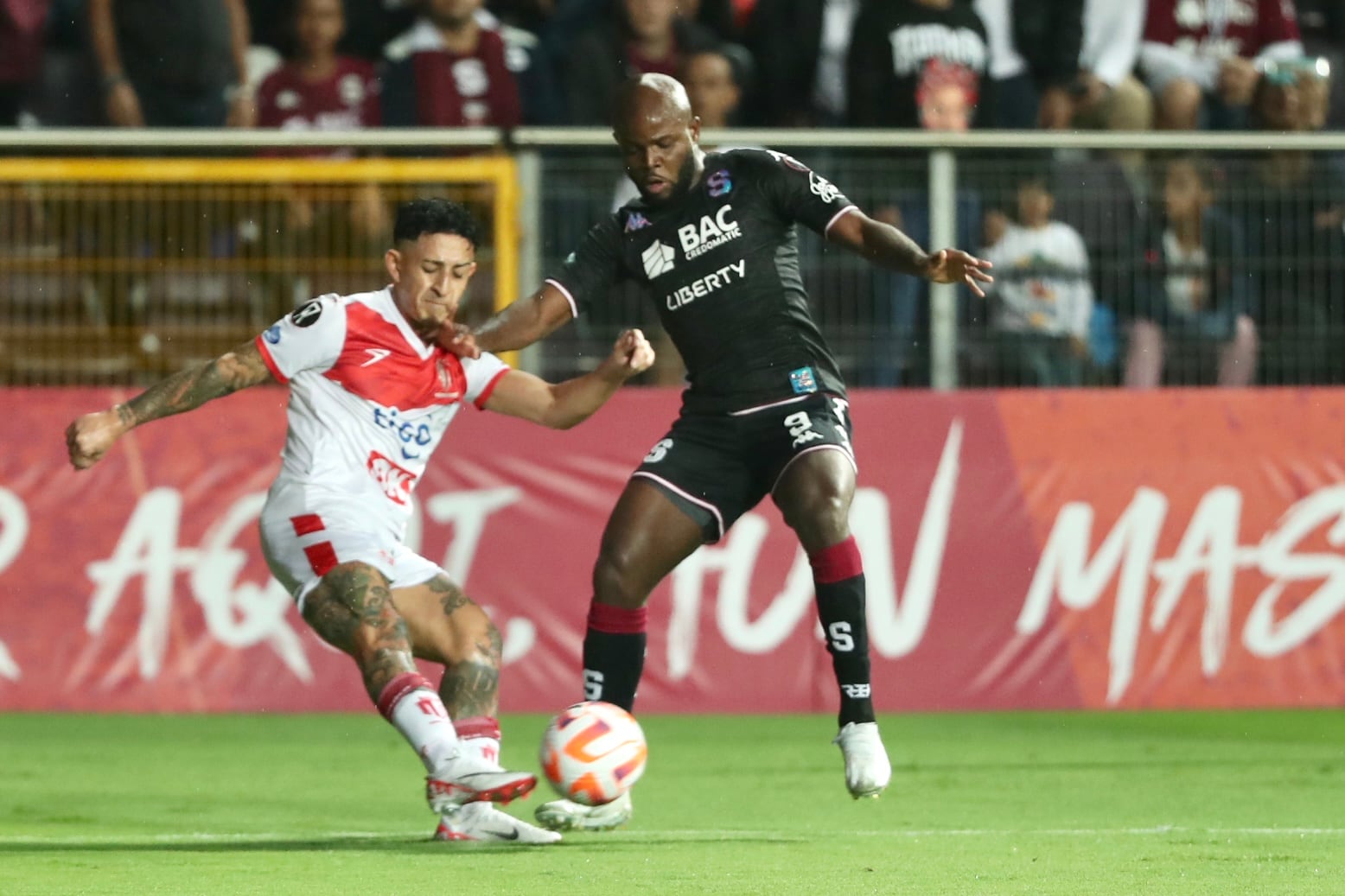 04/10/2023, San José, Tibas, Estadio Ricardo Saprissa, partido de vuelta de los cuartos de la Copa Centroamericana de fútbol entre el Deportivo Saprissa y el Real Estelí.