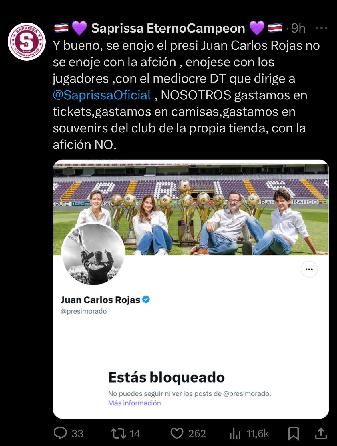 afición de saprissa