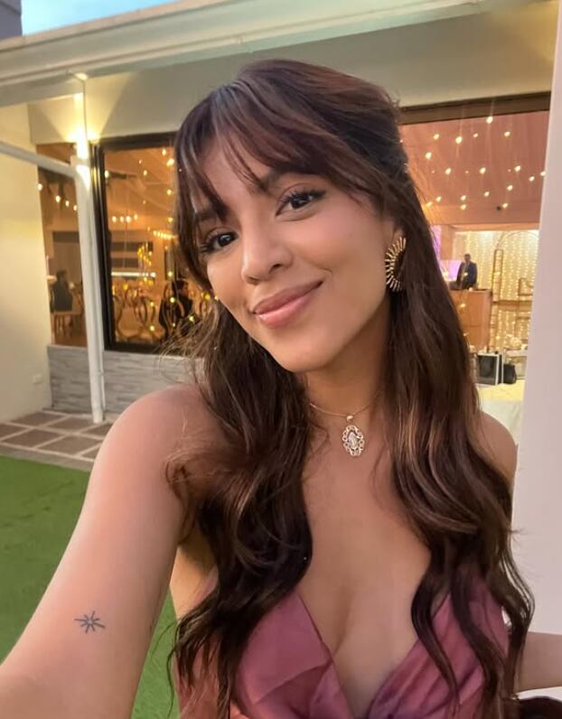 Celeste León, hija de Erick León.