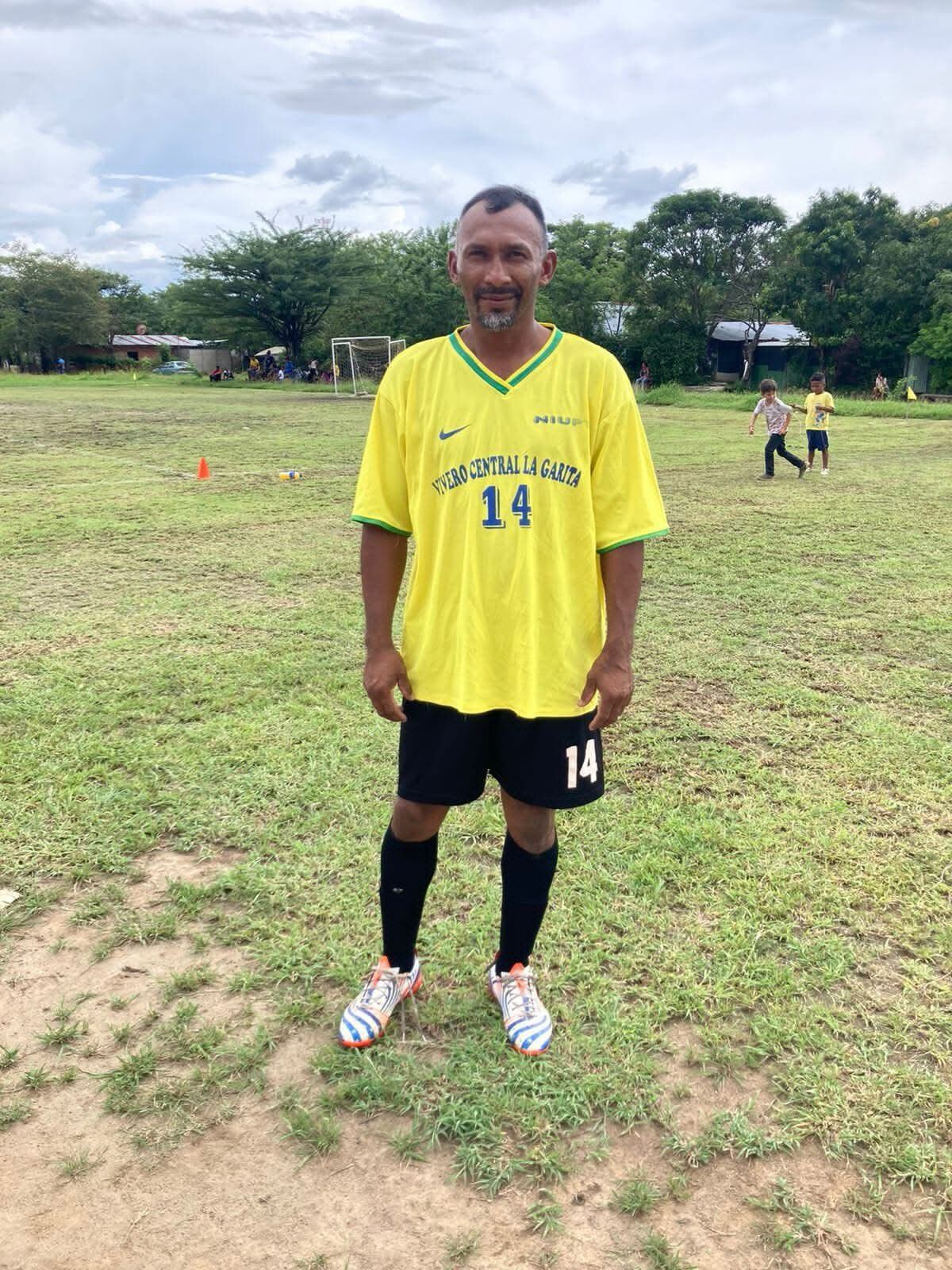 Dennis Noguera Cajina, entrenador baleado en Bagaces. Foto cortesía.