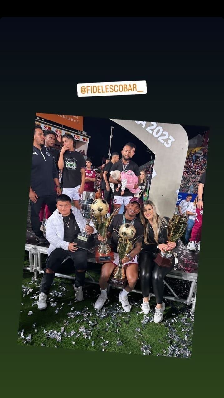 La tricampeona de Fidel Escobar es su novia. (Tomada de Instagram)