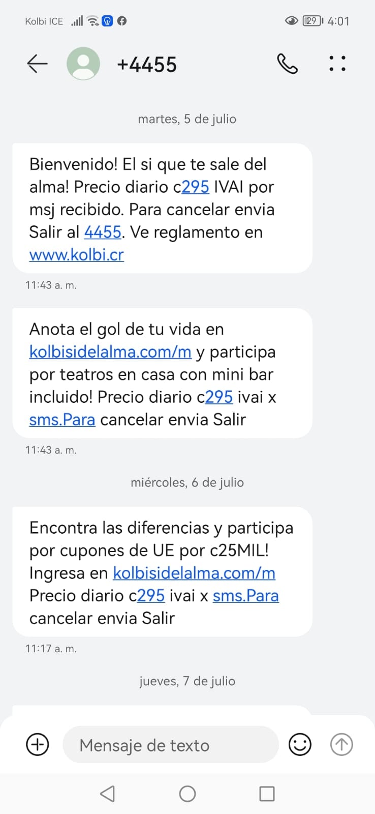 Kölbi-ICE permitió cobros en no autorizados por cliente en recibos telefónicos de 40 mil colones