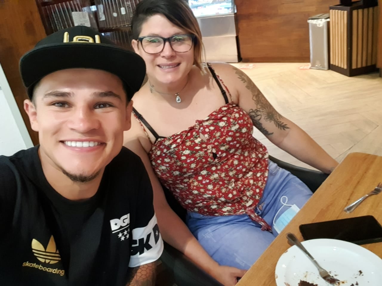 David Medallita Jiménez y Daniela Cubillo, su esposa