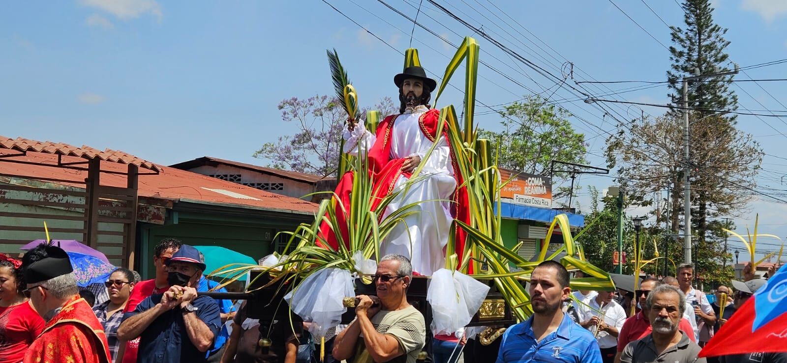 Domingo de Ramos en la parroquia San Rafael Arriba de Desamparados