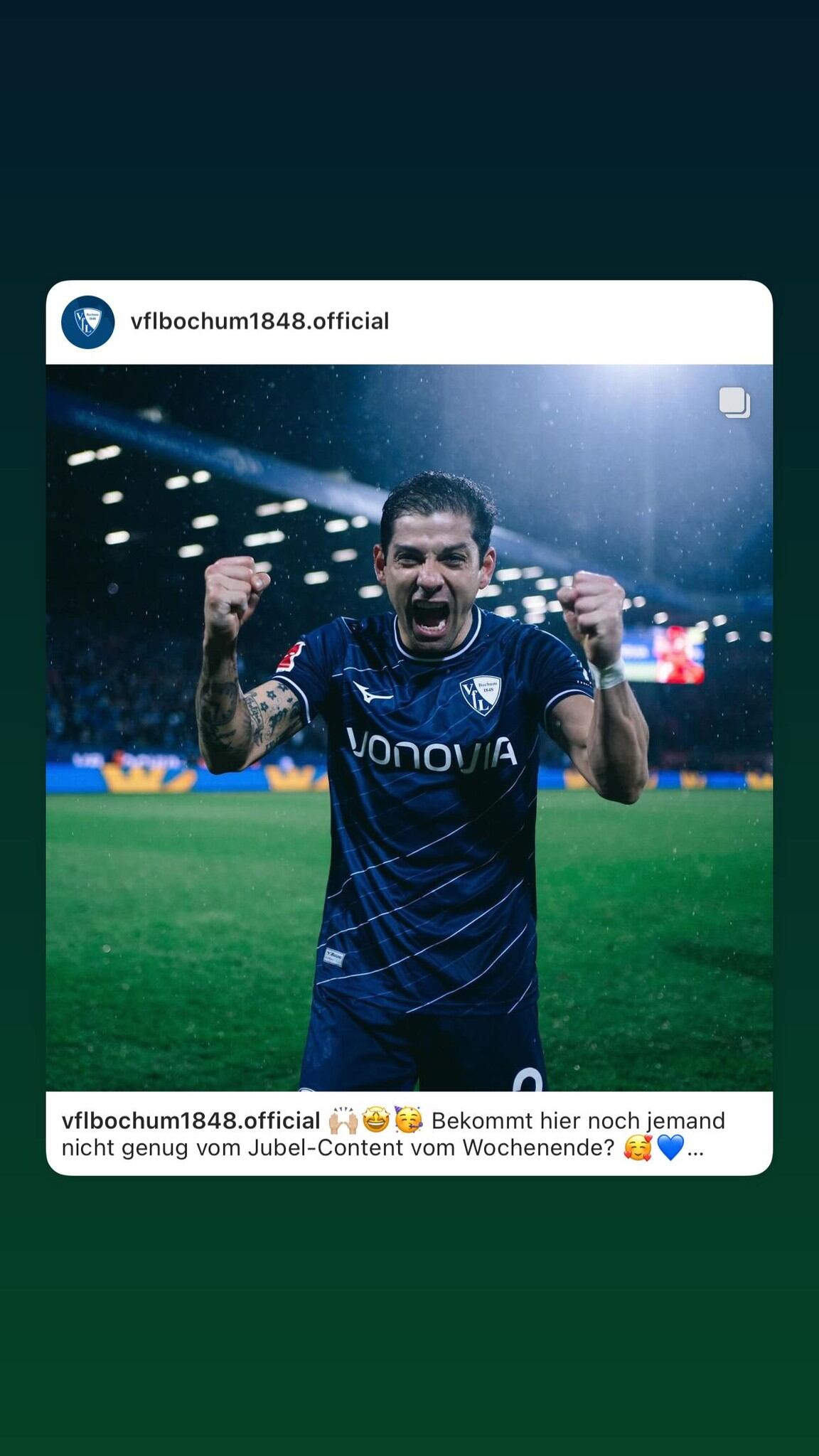 Cristian Gamboa le gustó tanto que hasta lo compartió en sus redes sociales.