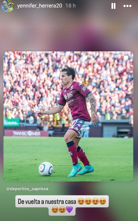 Futbolista Luis Paradela y su esposa Jennifer Herrera.